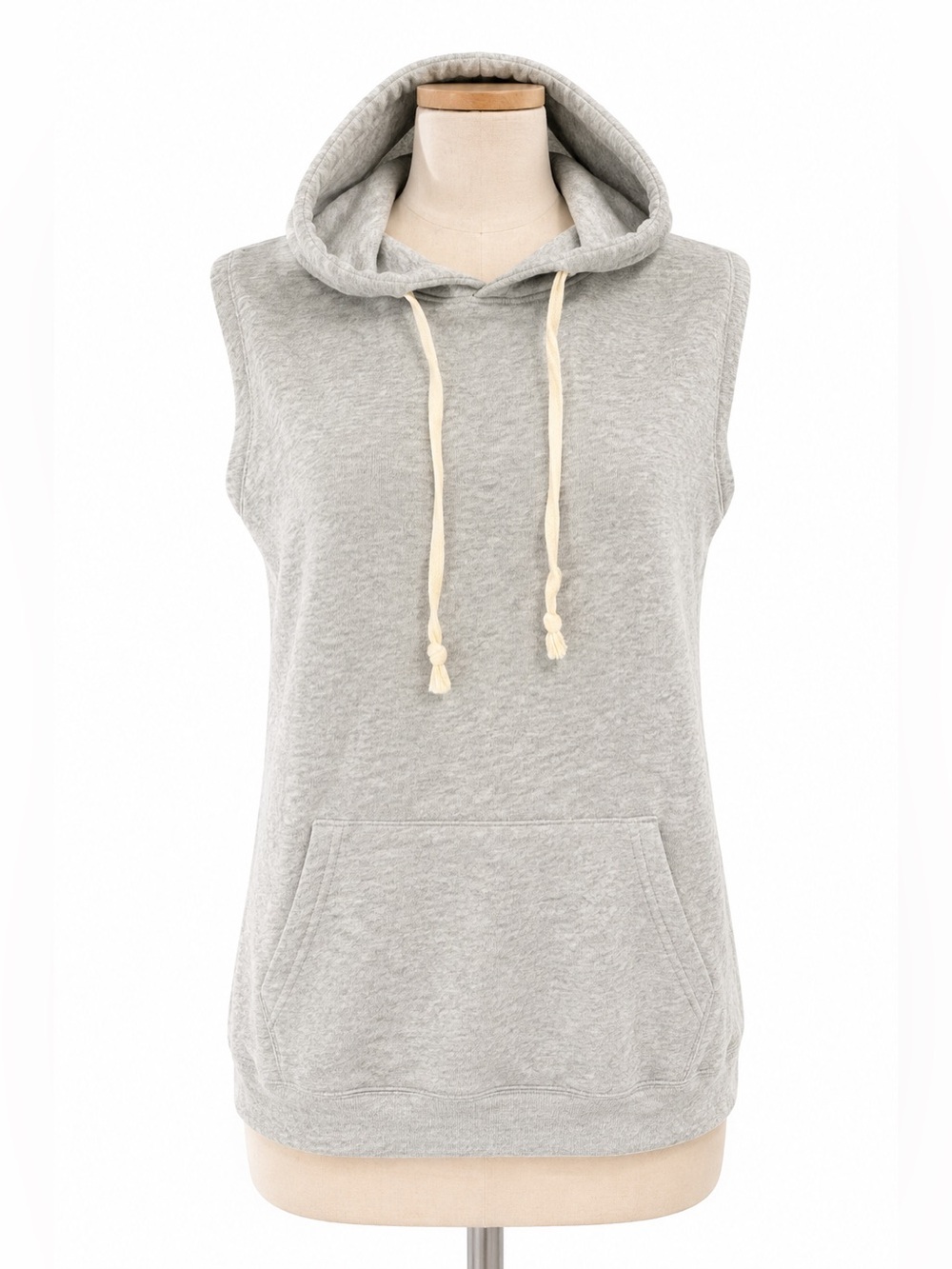 dELiA*s Gray Sleeveless Hoodie Sweatshirt NWT Medium Athleisure Y2K Athleisure